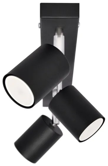 LED Luce Spot a LED TUNE 3xGU10/4,8W/230V nero