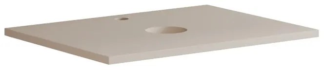 Top per lavabo Niwa L 60 x P 46 cm laccato opaco sabbia truciolare