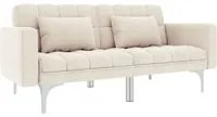 Divano Letto Crema in Tessuto cod mxl 25402