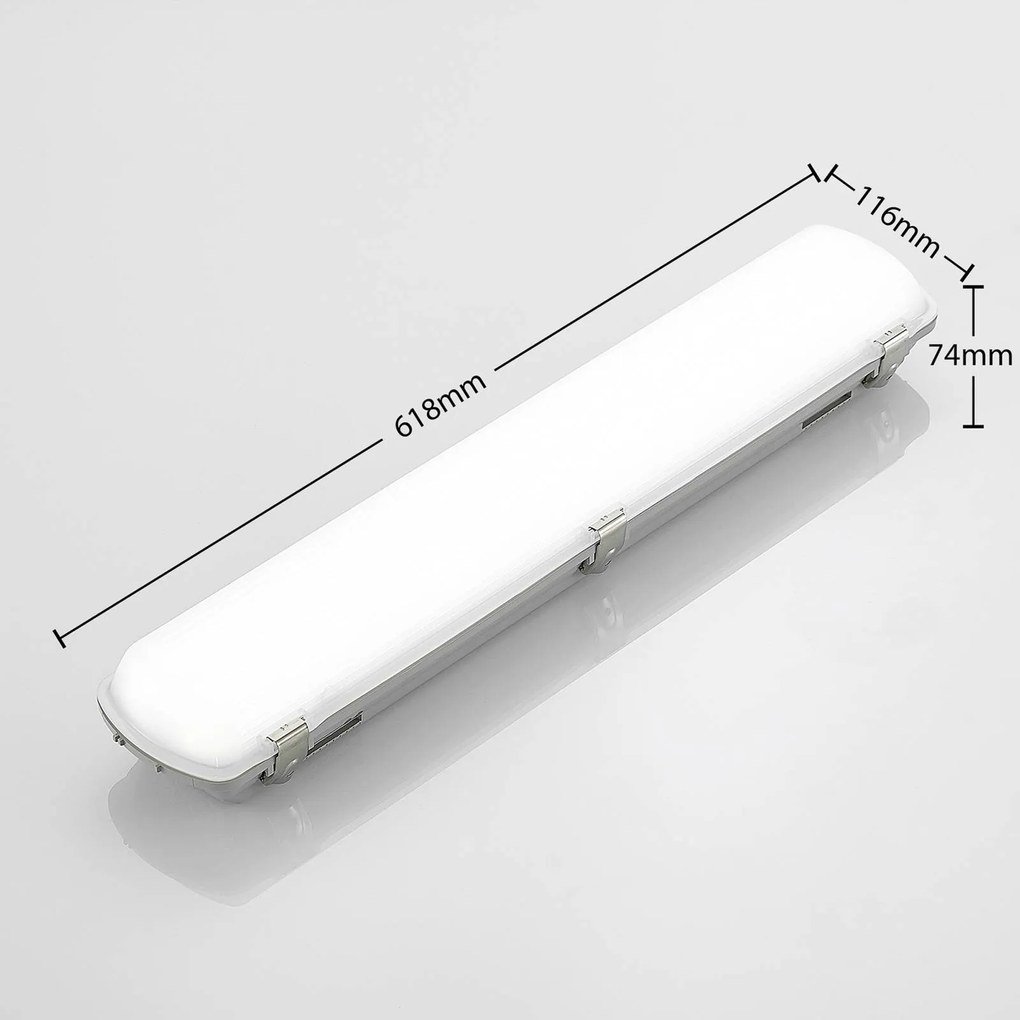 Lampada LED resistente all'umiditá Arcchio, lunghezza 61,8 cm, set di 10 pezzi