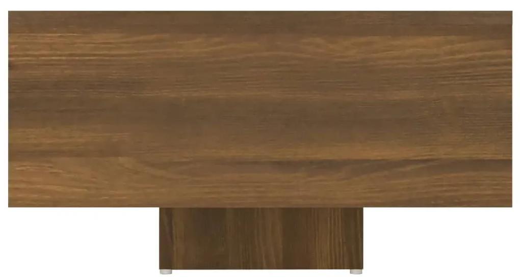 Tavolino da Salotto Rovere Marrone 85x55x31cm Legno Multistrato