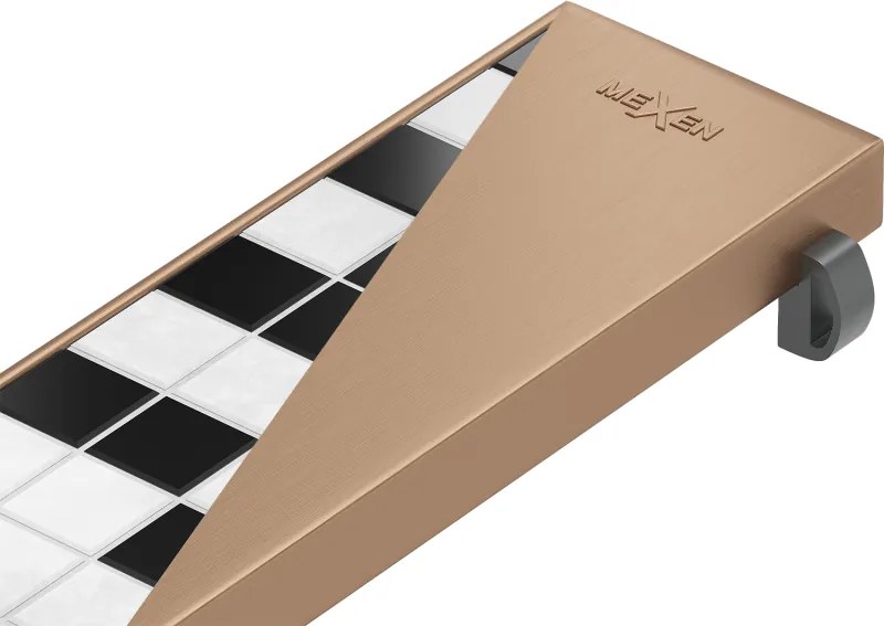 Mexen Flat M13 copertura 2 in 1 per scarico lineare 100 cm, rame spazzolato - 1C19100