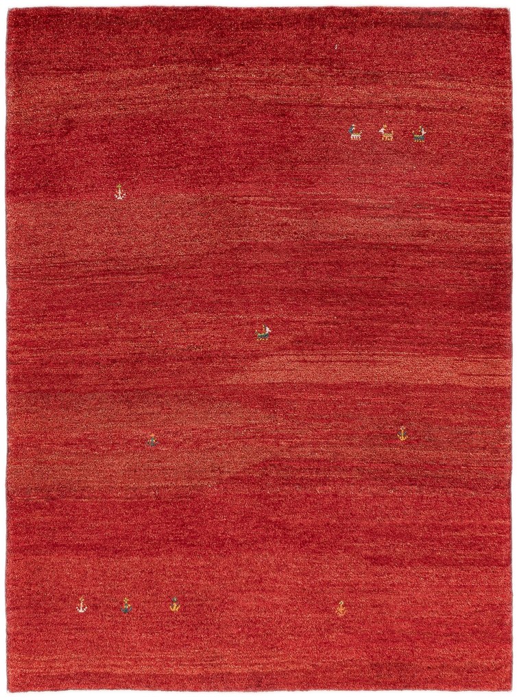 Gabbeh Tappeto persiano 150x200 Rosso (Iran) Annodato A Mano