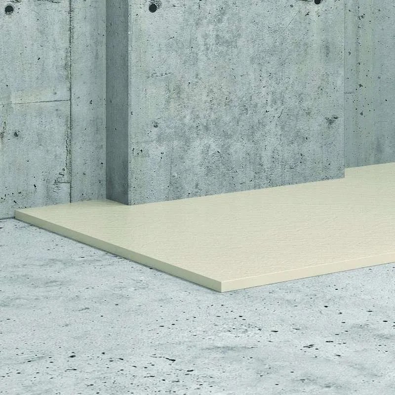 Kamalu - Piatto doccia 180x90 effetto pietra colore avorio crema
