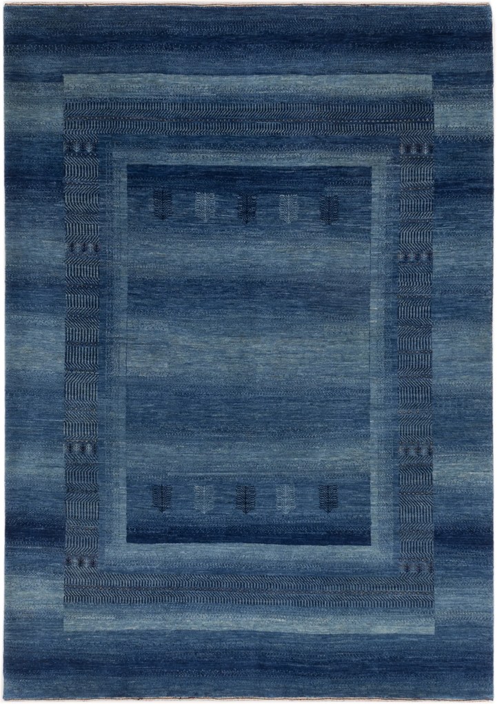 Loribaft Tappeto 180 x 250 Blu (Iran) Annodato A Mano