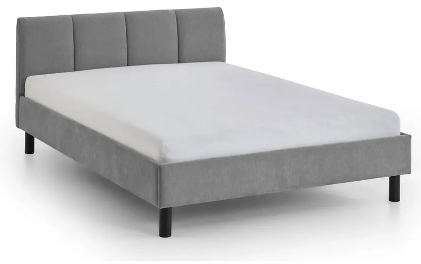 Letto singolo imbottito grigio rete non inclusa 120x200 cm Joker – Meise Möbel