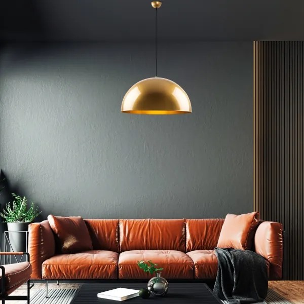 Lampadario a sospensione con filo KURE 1xE27/40W/230V oro