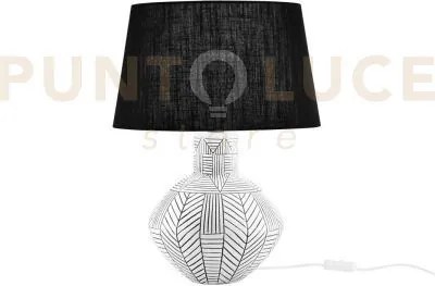 Lume aztec in ceramica misura totale diametro 38xh51cm 1 luce attcc...