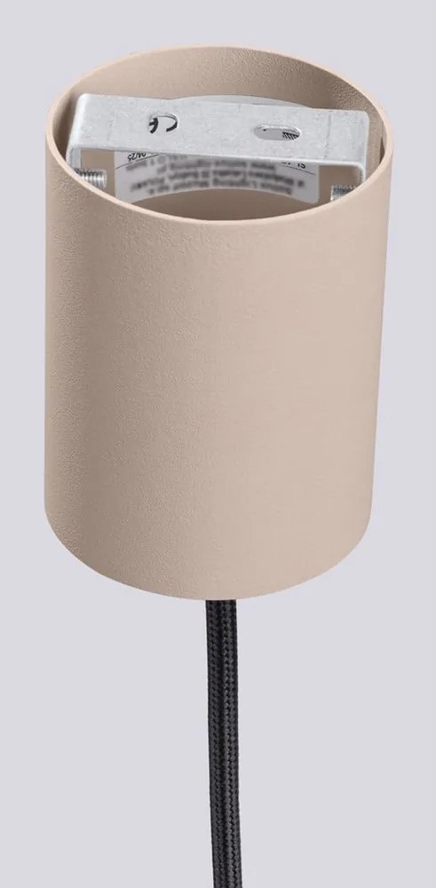 Lampadario grigio tortora con paralume in vetro ø 12 cm Orbital – Sollux