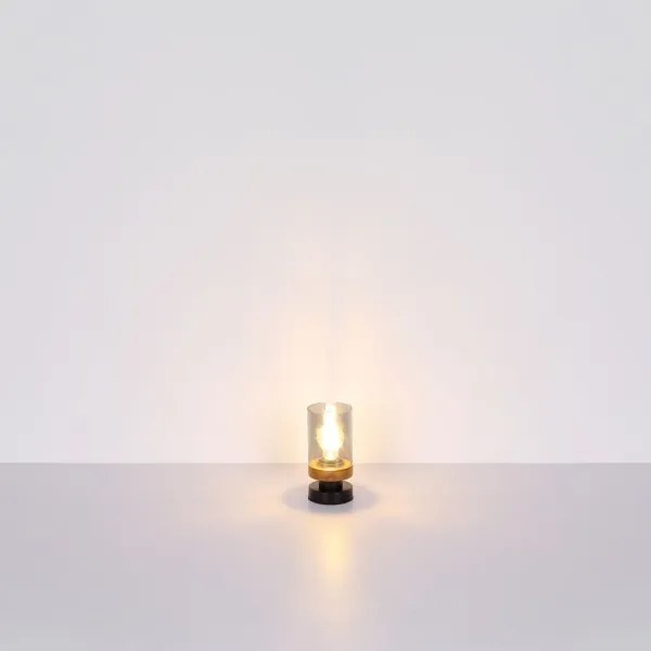 Globo 15557T - Lampada da tavolo FINCA 1xE27/40W/230V metallo/legno