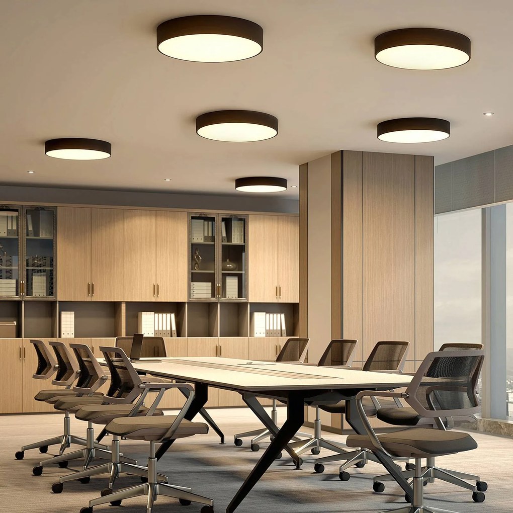 Plafoniera a LED Noabelle Arcchio, dimmerabile, Nero, Cucina, Metallo, Moderno, Plafoniera LED