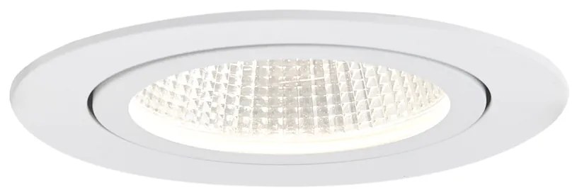 Set di 6 faretti da incasso bianchi 9,5 cm con LED 1300 lm dimmerabili IP65 - Gaius