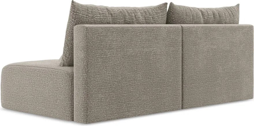 Divano beige allungabile/con contenitore 216 cm Kalena – Makamii