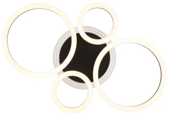 Globo 48039-40 - Lampada LED da soffitto LORETTA LED/40W/230V Ø35,5x53 cm nera