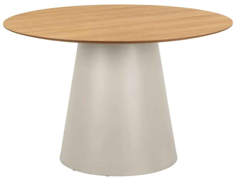 Tavolo da pranzo rotondo con piano effetto rovere ø 120 cm Soli - Actona