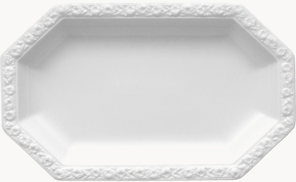 Piatto da portata in porcellana Maria White