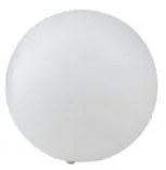 Lume da giardino geco bianco 1xe27 ip65 30cm cavo 250cm i-geco-sfer...