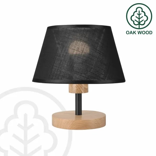 Brilagi - LED Lampada da tavolo ANTHONY 1xE14/40W/230V quercia/nero