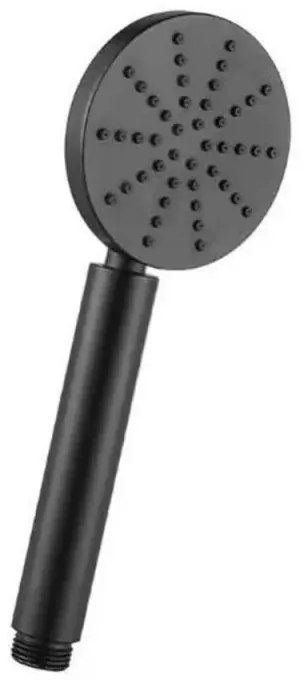 Kit doccia nero opaco con doccetta 8 cm e flessibile antitorsione 150 cm