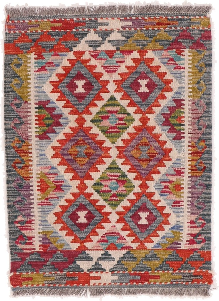 Kilim Tappeto 90x70 (Afghanistan) Tessuto A Mano