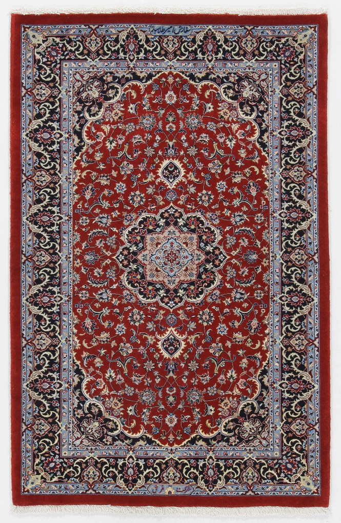 Isfahan Tappeto 80 x 130 (Iran) Annodato A Mano