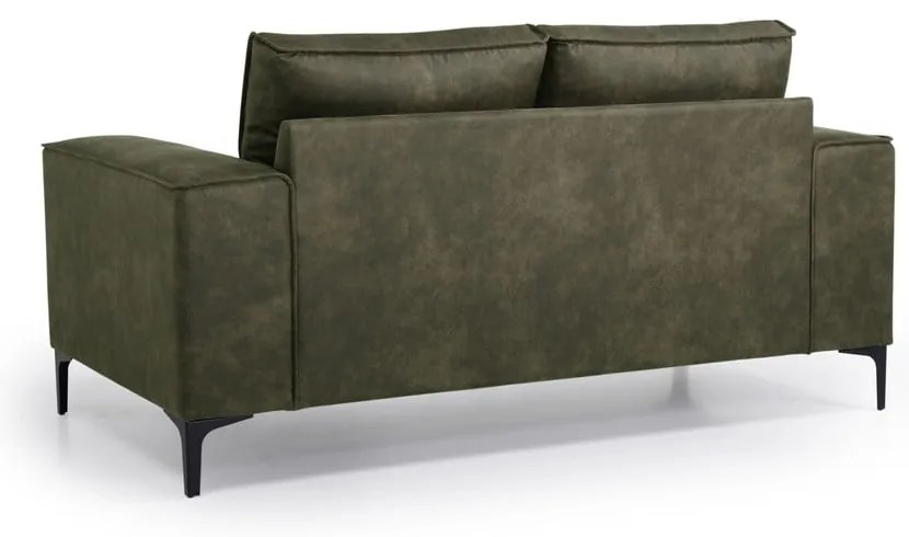 Divano in similpelle verde 164 cm Copenhagen - Scandic