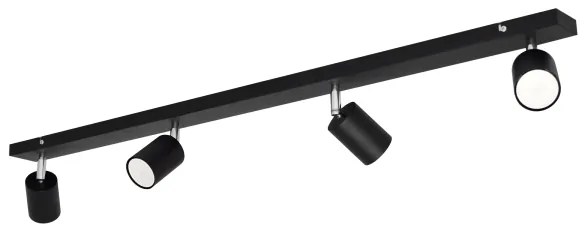 LED Luce Spot a LED TUNE 4xGU10/4,8W/230V nero