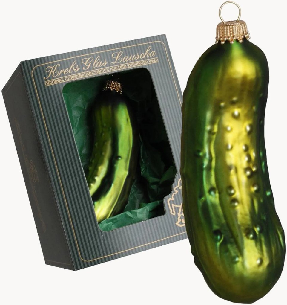 Addobbo per albero di Natale dipinto a mano Pickle