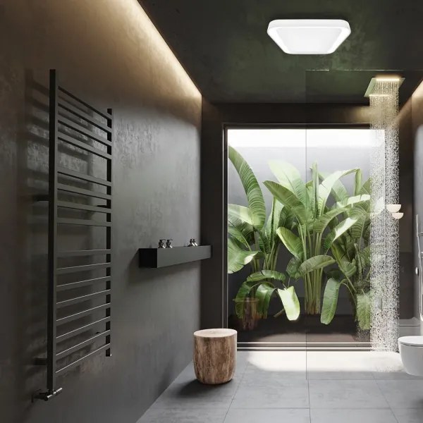 Plafoniera LED dimmerabile QUADRO 38W 230V 3000-6000K bianco + telecomando