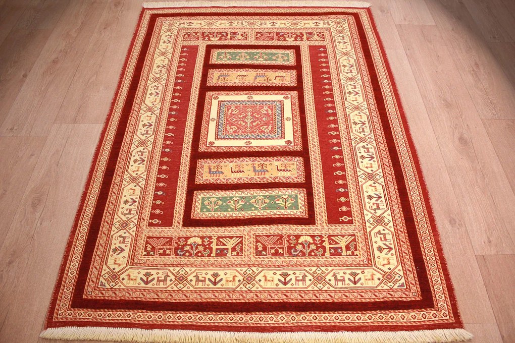 Kilim Tappeto 110x160 (Iran) Annodato A Mano