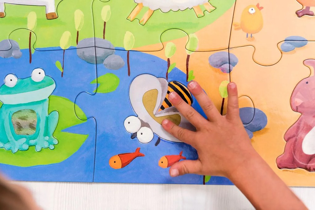 Puzzle tattile - fattoria - 20 pezzi