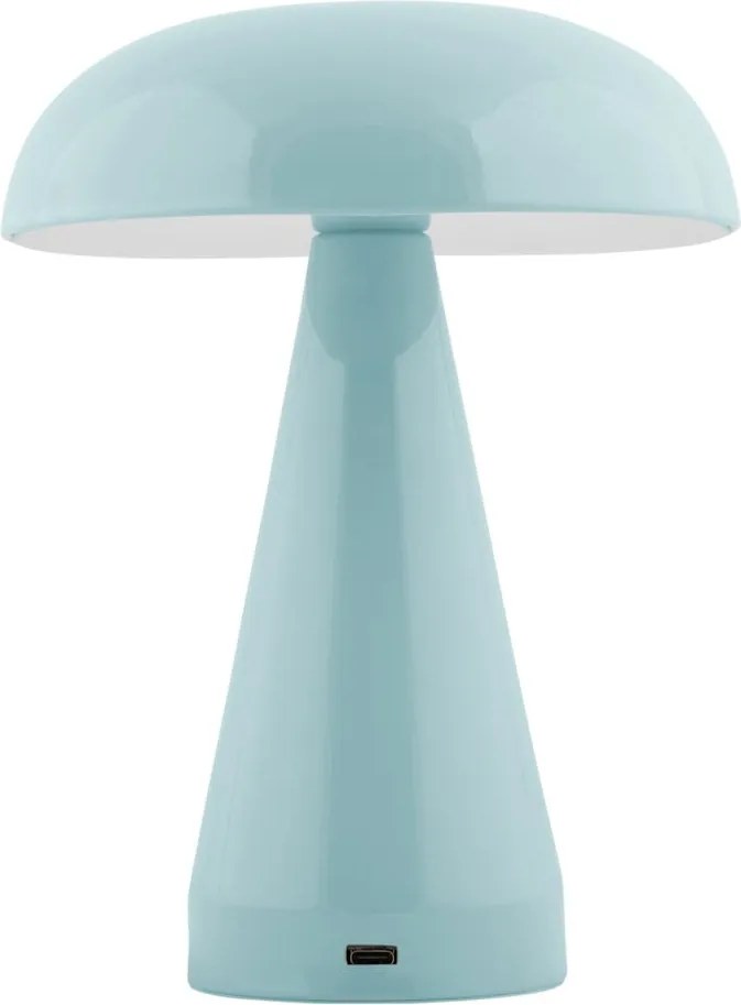 Lampada da tavolo dimmerabile a LED di colore azzurro con paralume in metallo (altezza 20,5 cm) Rachel - Leitmotiv