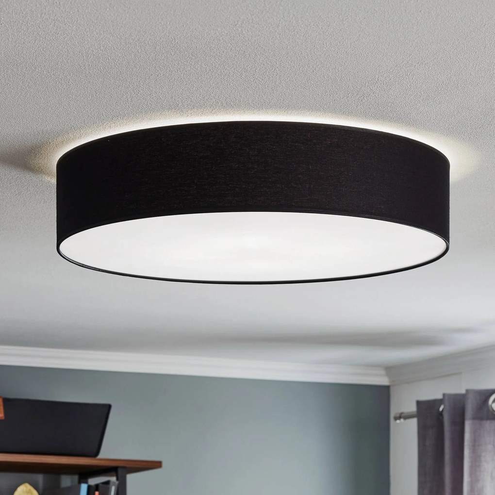 TK Lighting Plafoniera Rondo, grigio scuro Ø 60 cm