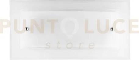 Applique a parete dritta e curva bianca 1 luce attacco e27 30x11x15cm