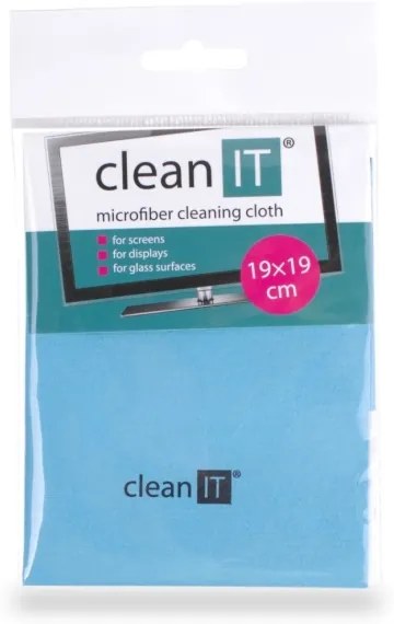 CLEAN IT CL-710 - Panno di pulizia in microfibra 19x19 cm blu