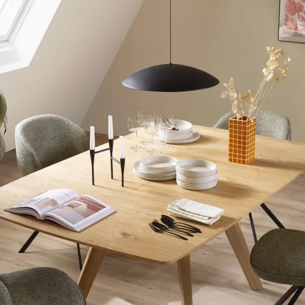 Schöner Wohnen 14606-18-LED Lampada a sospensione dimmerabile su cavo LENTE LED/17W/230V Ø40 cm, nera