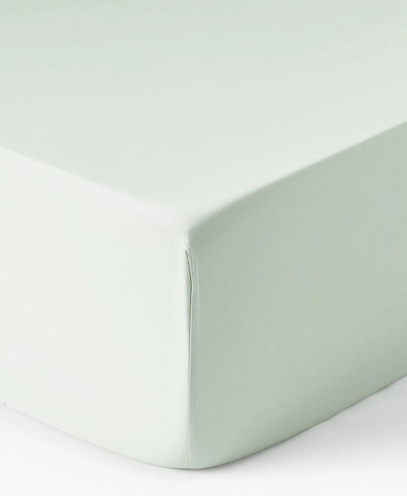 Lenzuolo con angoli in raso di cotone Comfort
