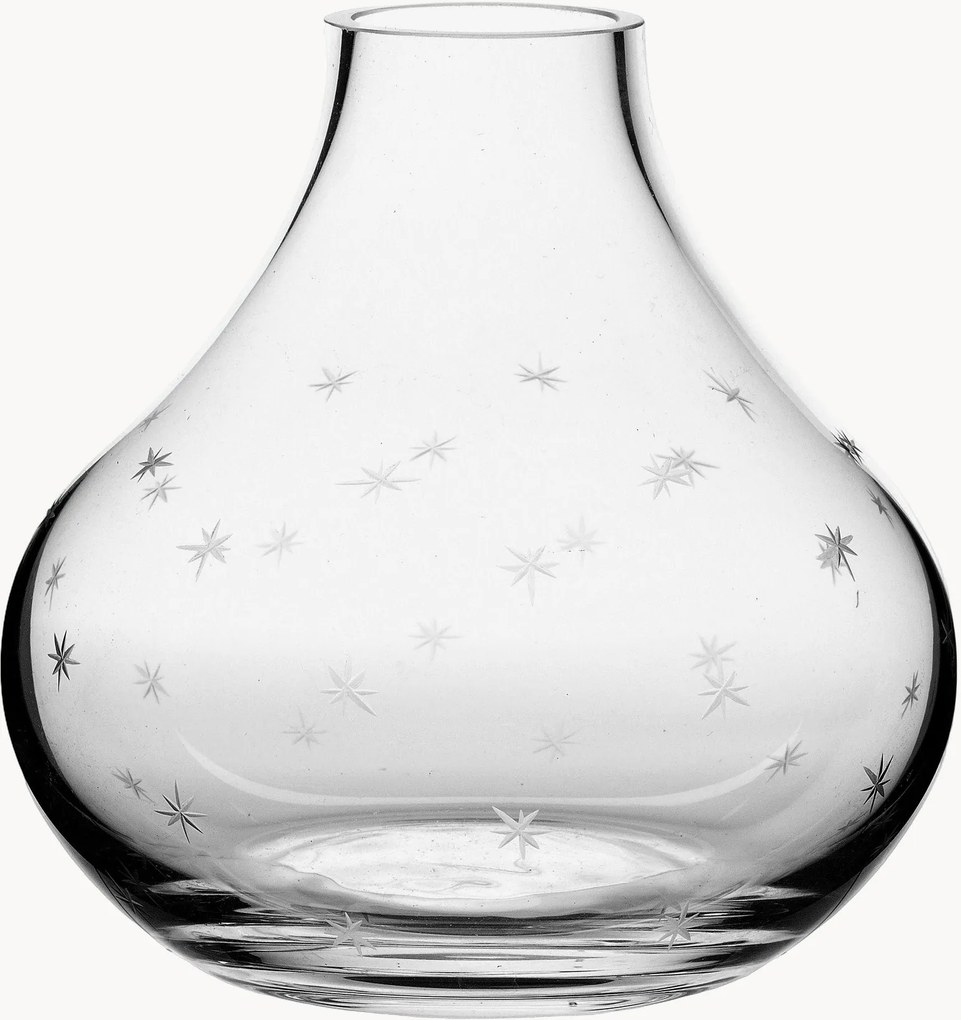 Vaso in cristallo soffiato Stars, alt. 11 cm