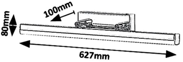Rabalux 5727 - Illuminazione a LED per specchi da bagno SILAS LED/18W/230V IP44