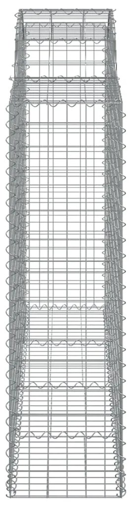 Cesti Gabbioni ad Arco 18 pz 200x50x140/160 cm Ferro Zincato