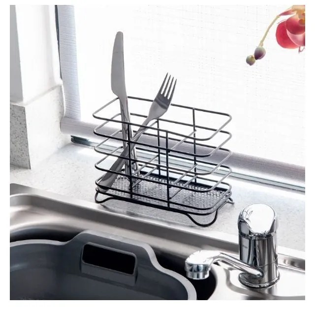 Scolaposate in acciaio inox nero - Addis