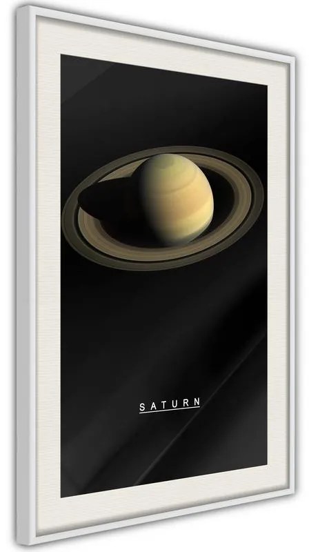 Poster  The Solar System: Saturn  Cornice Quadri Cornice d'oro con passe-partout, Larghezza x Altezza Home decor 20x30