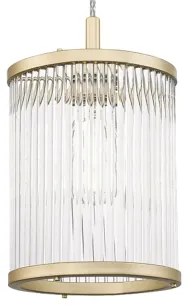 Zuma Line P0528-01F-V6AC - Lampadario a sospensione con filo SERGIO 1xE14/60W/230V oro