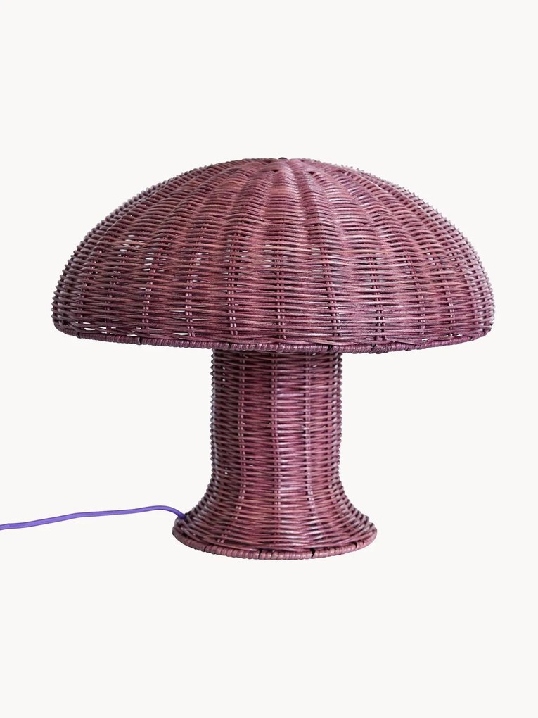 Lampada da tavolo in rattan Burgundy