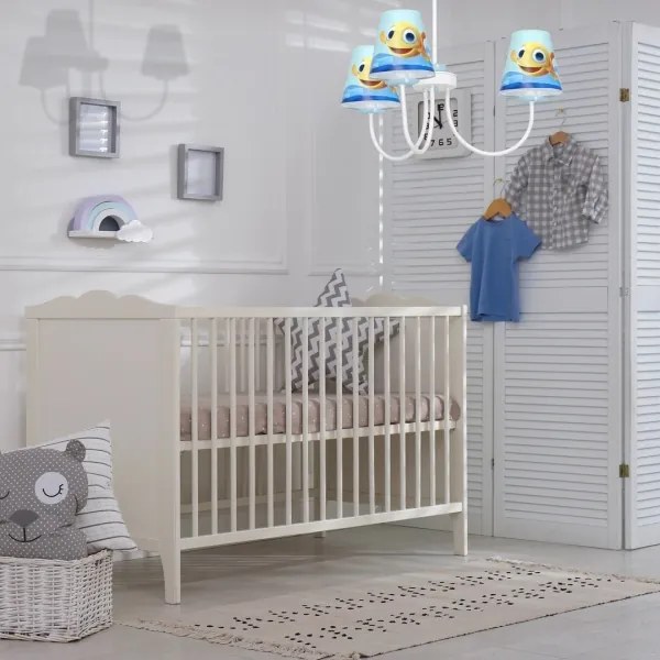 Lampadario per bambini su palo FISH 3xE14/40W/230V