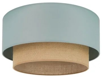 Duolla - Plafoniera BOHO 1xE27/15W/230V diametro 45 cm verde/marrone