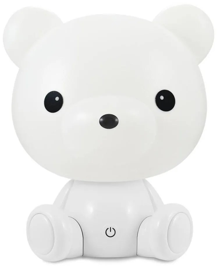 Lampada notturna LED dimmerabile per bambini 2,5W/230V orsacchiotto bianco