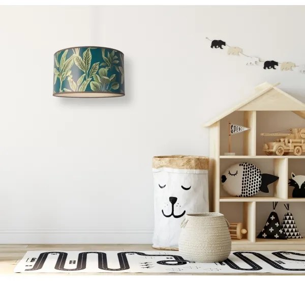 Duolla - Lampadario a sospensione con filo GOLD LEAVES 1xE27/15W/230V diametro 35 cm