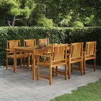 Tavolo da Giardino 200x100x74 cm in Legno Massello di Acacia cod mxl 49204