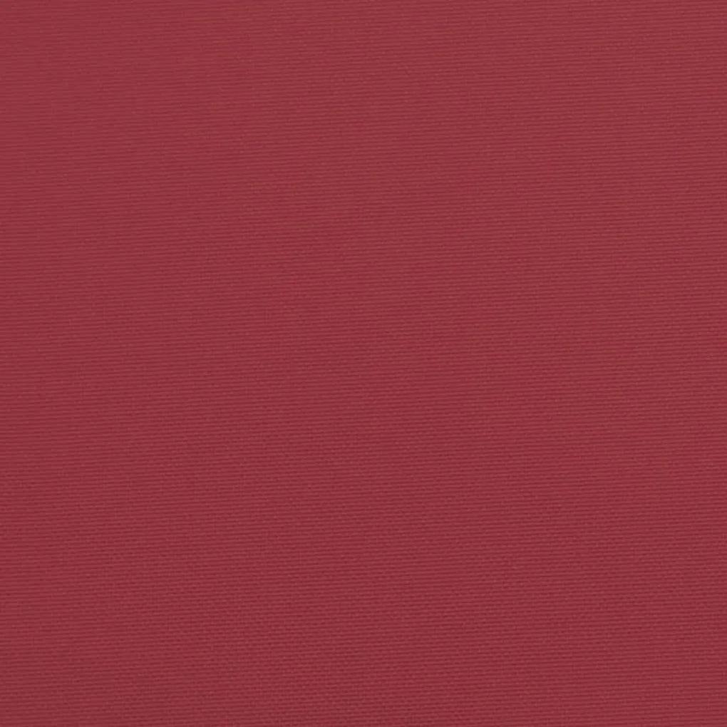 Cuscini per Sedie 4 pz Rosso Vino 120x50x3 cm in Tessuto